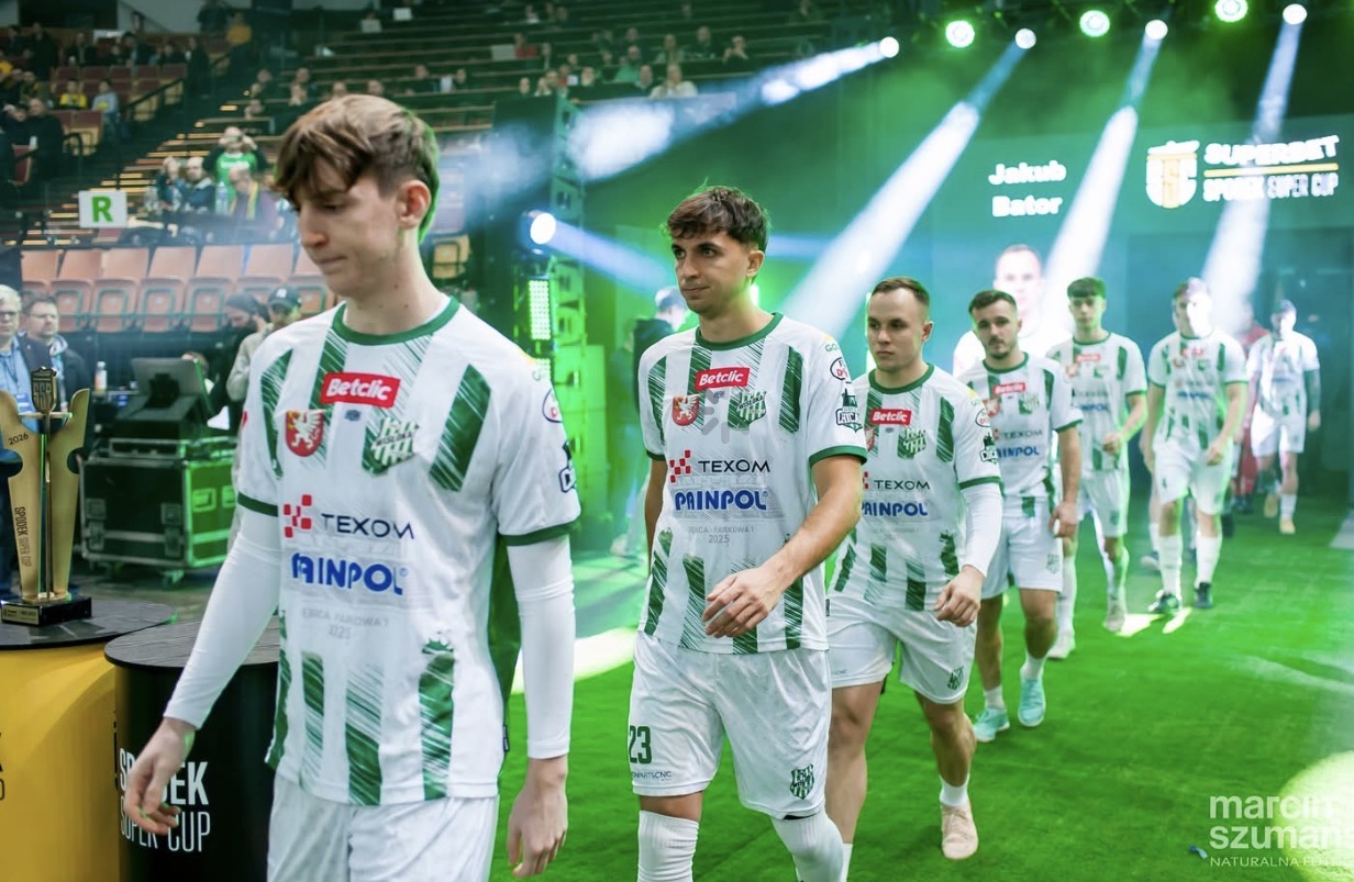 Walking out with the squad at the Super Cup